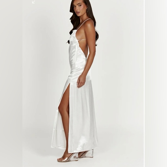 MESHKI wet look dress. Size small - Picture 4 of 6